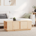 vidaXL Stolik kawowy, 110x50x40 cm, lite drewno sosnowe