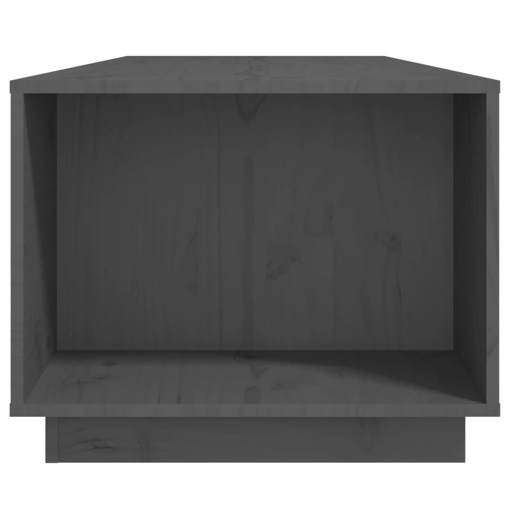 vidaXL Stolik kawowy, szary, 110x50x40 cm, lite drewno sosnowe