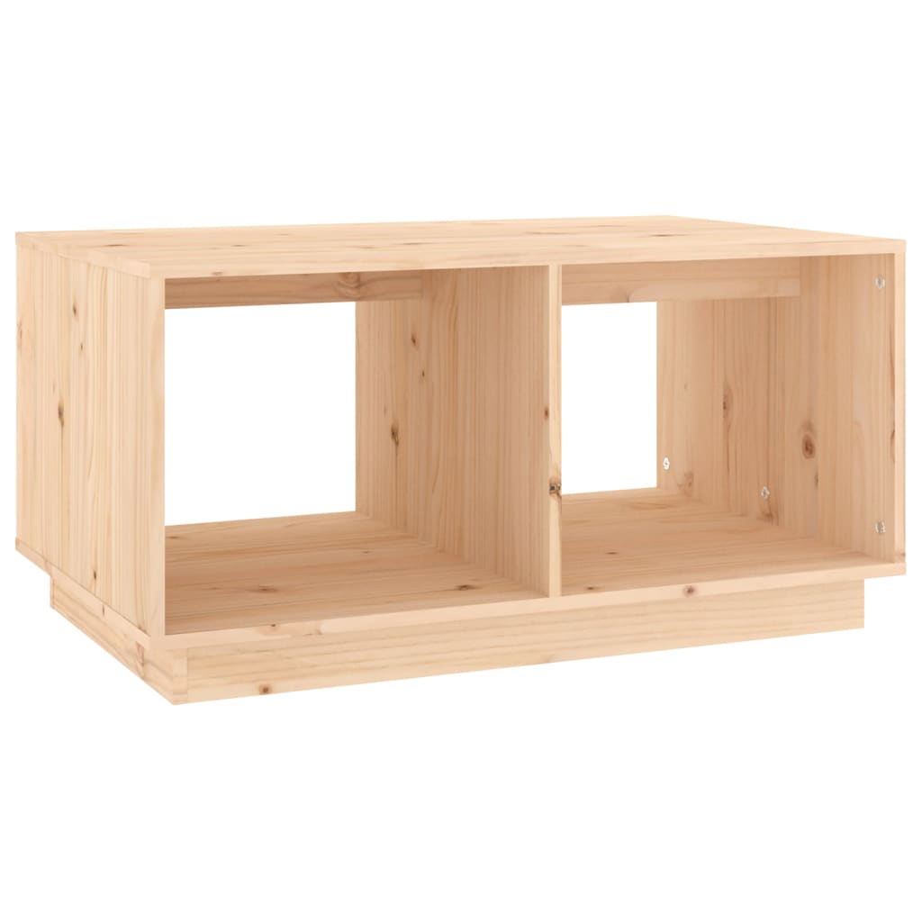 vidaXL Stolik kawowy, 80x50x40 cm, lite drewno sosnowe