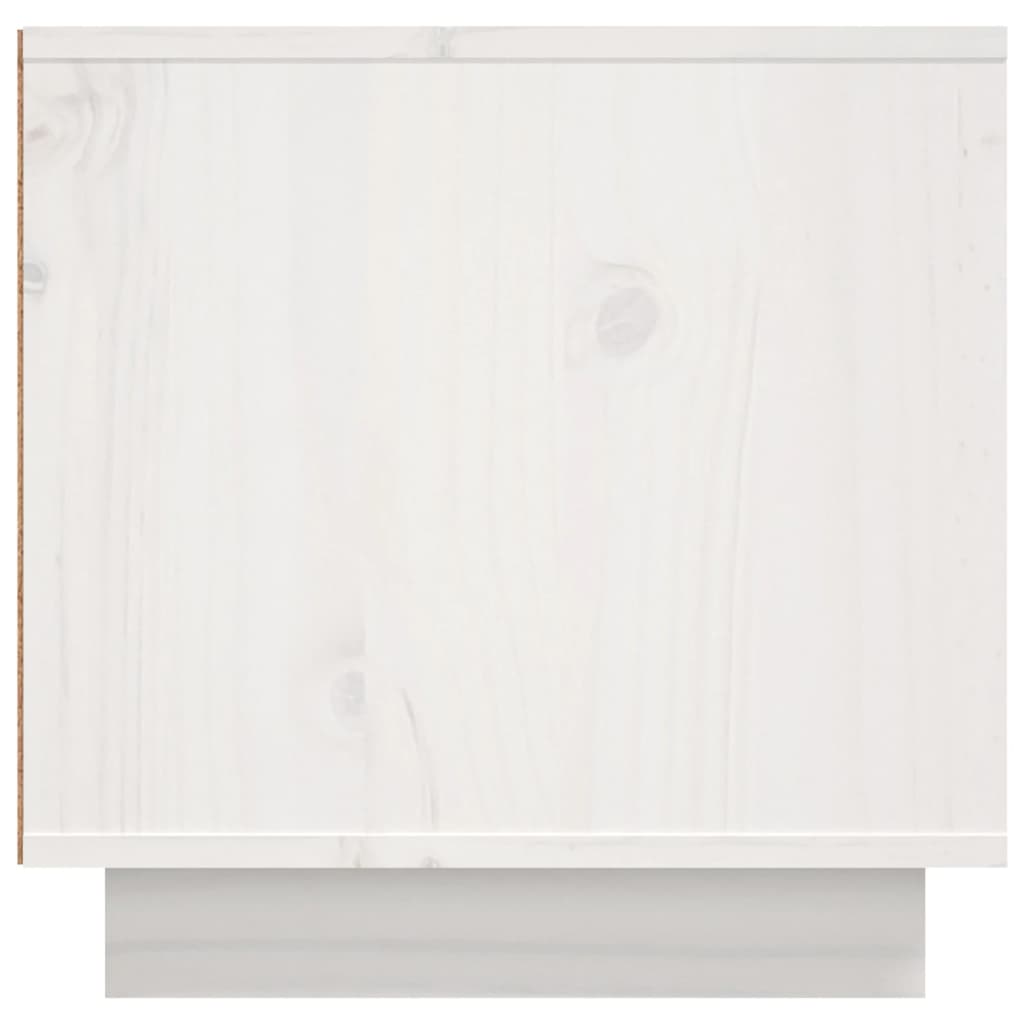 vidaXL Szafka pod telewizor, biała, 156x40x40 cm, lite drewno sosnowe