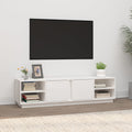 vidaXL Szafka pod telewizor, biała, 156x40x40 cm, lite drewno sosnowe
