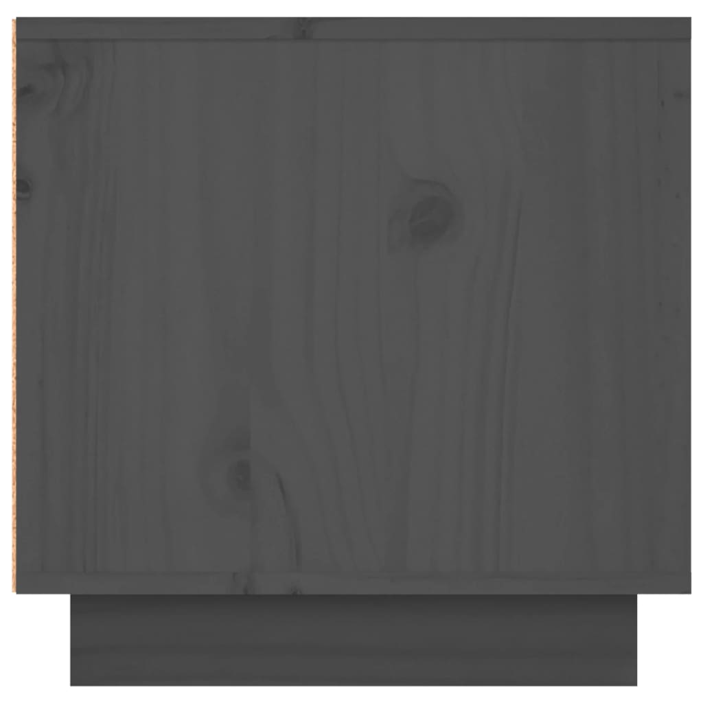 vidaXL Szafka pod telewizor, szara, 156x40x40 cm, lite drewno sosnowe