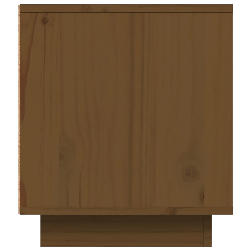 vidaXL Szafka pod TV, miodowy brąz, 80x35x40,5 cm, lite drewno sosnowe