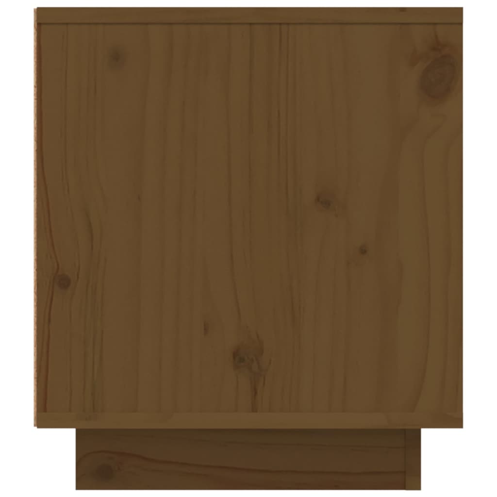 vidaXL Szafka pod TV, miodowy brąz, 110x35x40,5cm, lite drewno sosnowe
