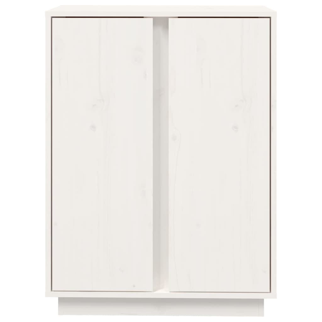 vidaXL Szafka, biała, 60x35x80 cm, lite drewno sosnowe