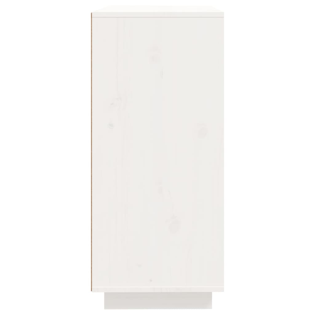vidaXL Szafka, biała, 60x35x80 cm, lite drewno sosnowe