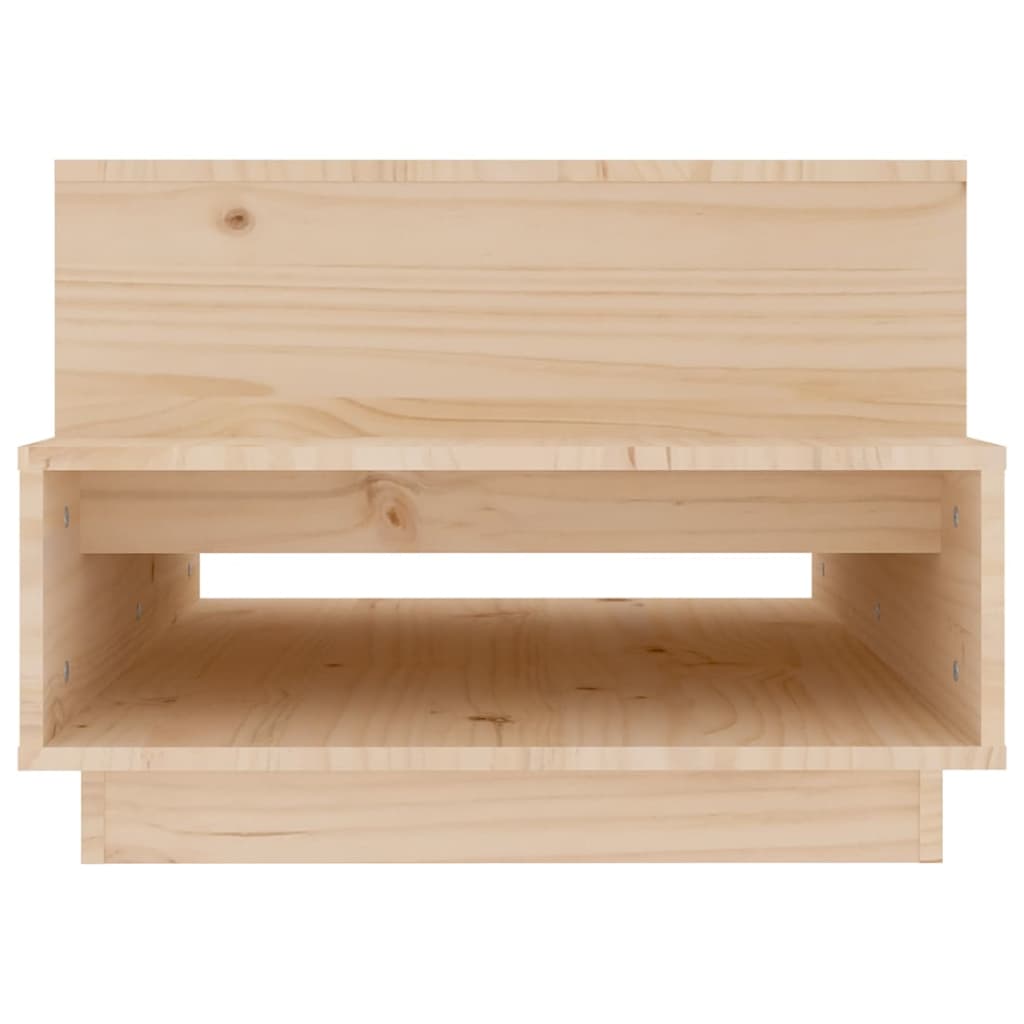 vidaXL Stolik kawowy, 80x55x40,5 cm, lite drewno sosnowe