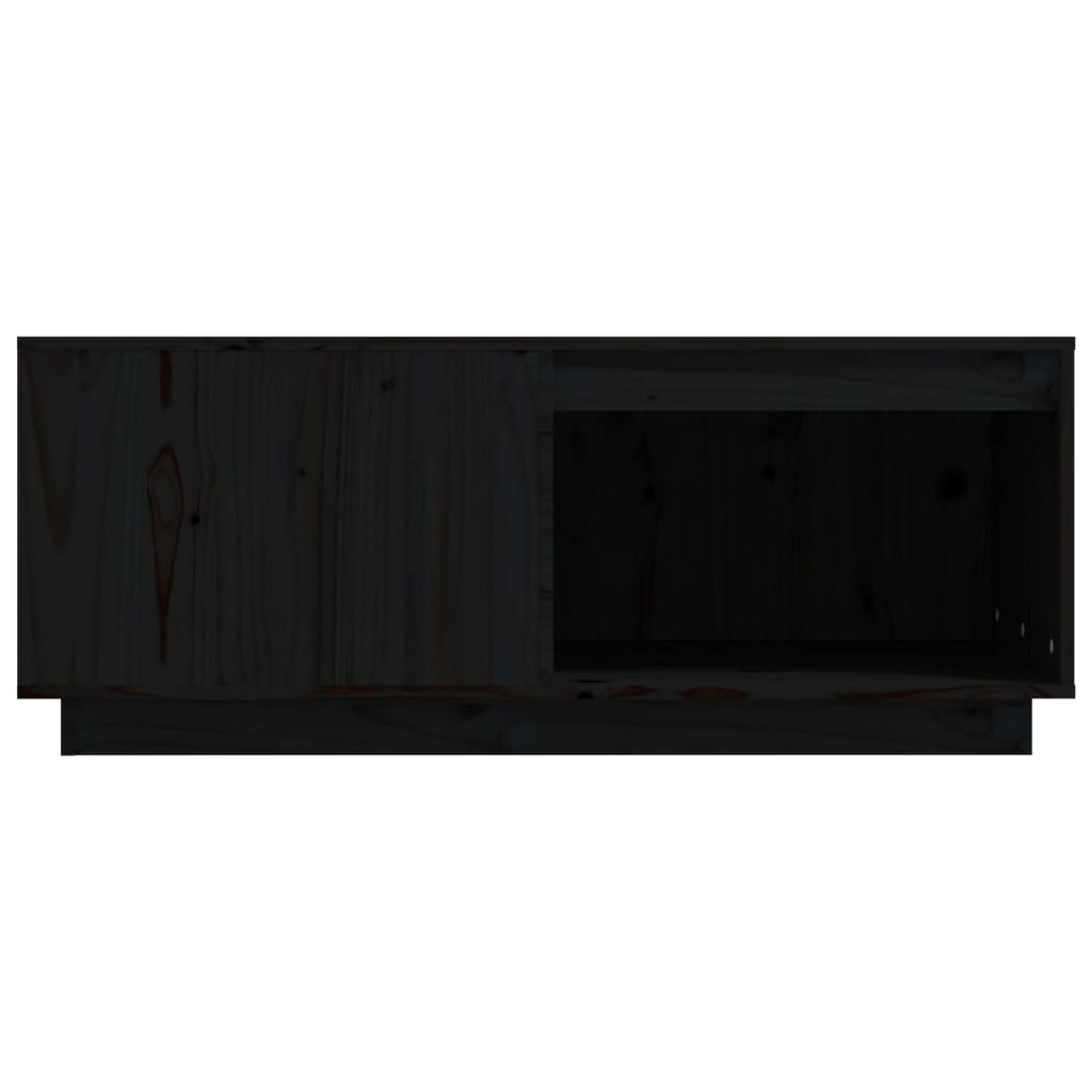 vidaXL Stolik kawowy, czarny, 100x101x40,5 cm, lite drewno sosnowe