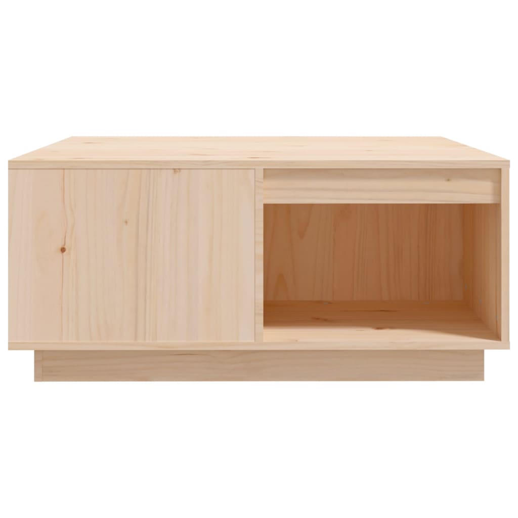 vidaXL Stolik kawowy, 80x81x36,5 cm, lite drewno sosnowe