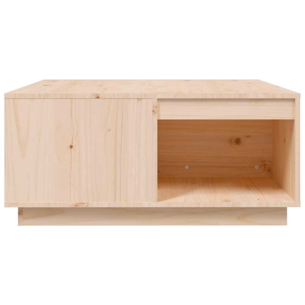 vidaXL Stolik kawowy, 80x81x36,5 cm, lite drewno sosnowe