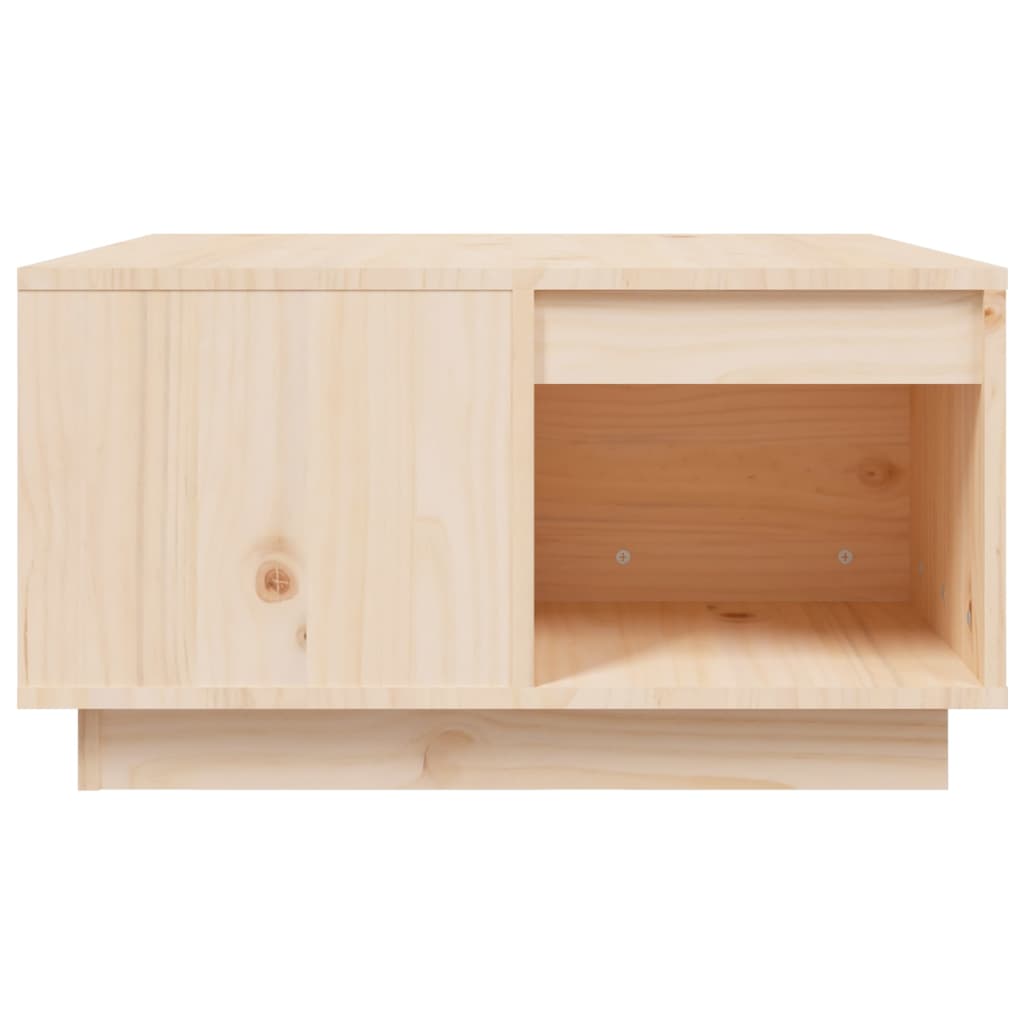 vidaXL Stolik kawowy, 60x61x32,5 cm, lite drewno sosnowe