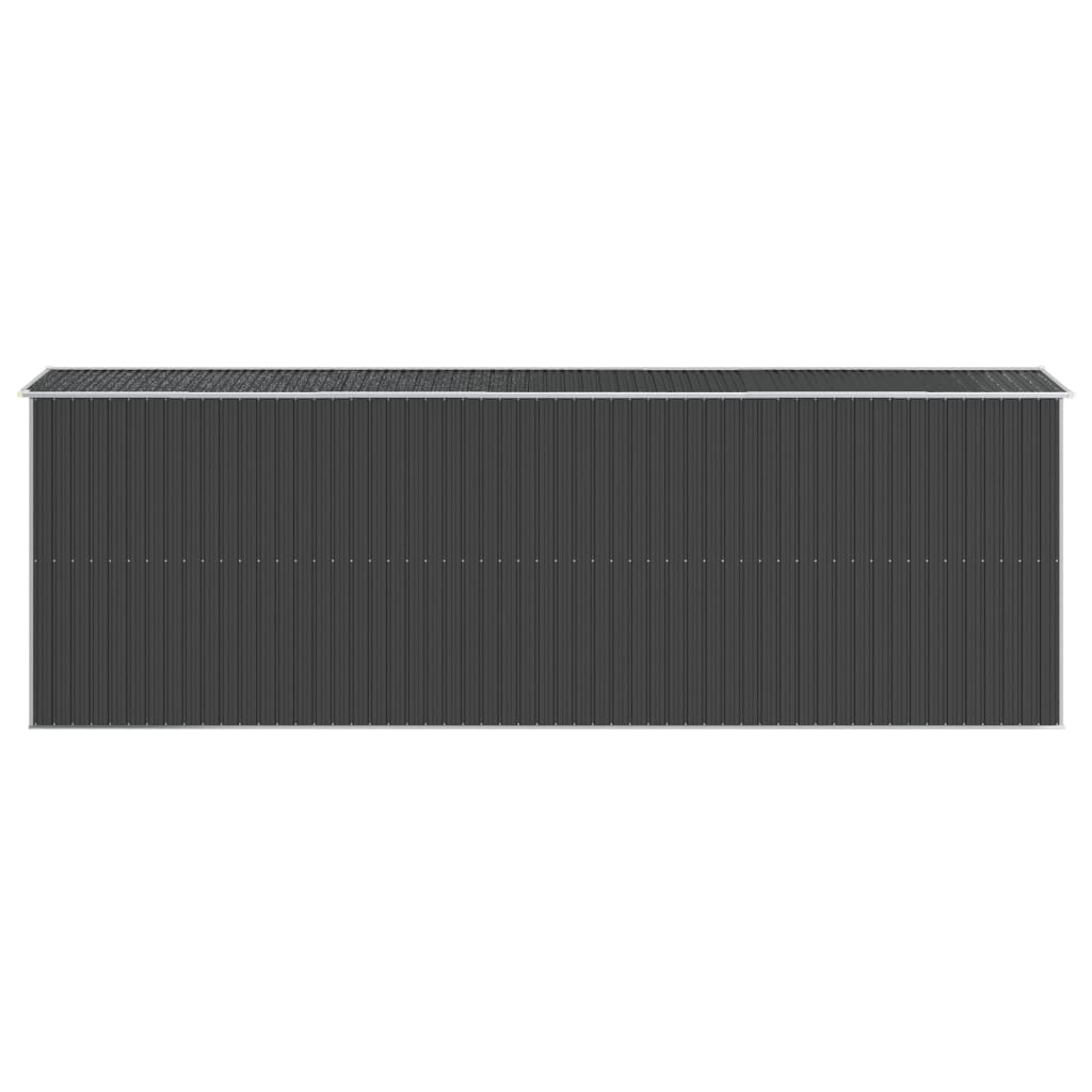 vidaXL Szopa ogrodowa, antracytowa, 192x606x223 cm, stal galwanizowana