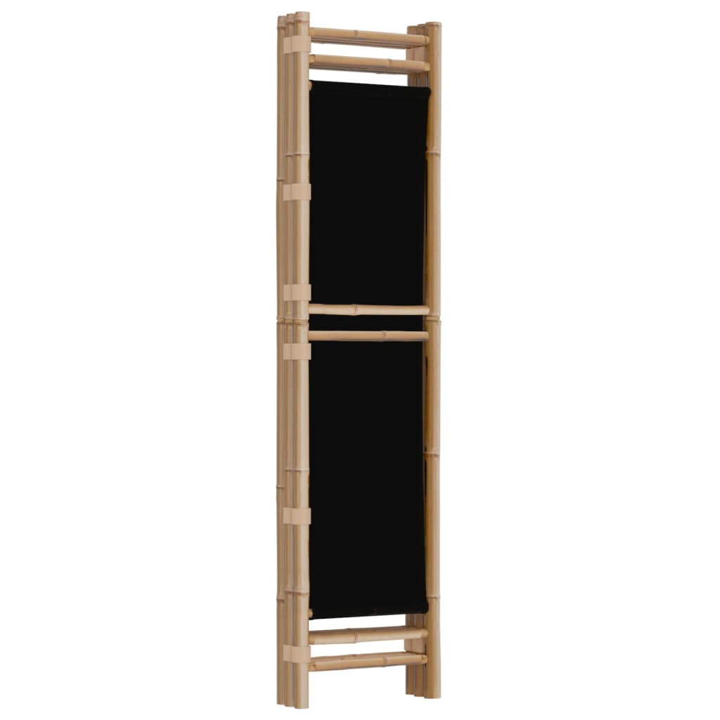 vidaXL Składany parawan 3-panelowy, 120 cm, bambus i płótno