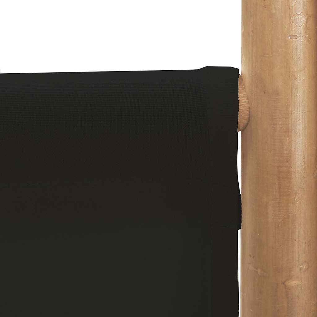 vidaXL Składany parawan 4-panelowy, 160 cm, bambus i płótno