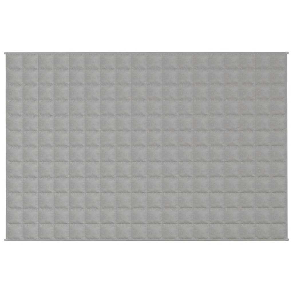vidaXL Koc obciążeniowy, szary, 120x180 cm, 9 kg, tkanina