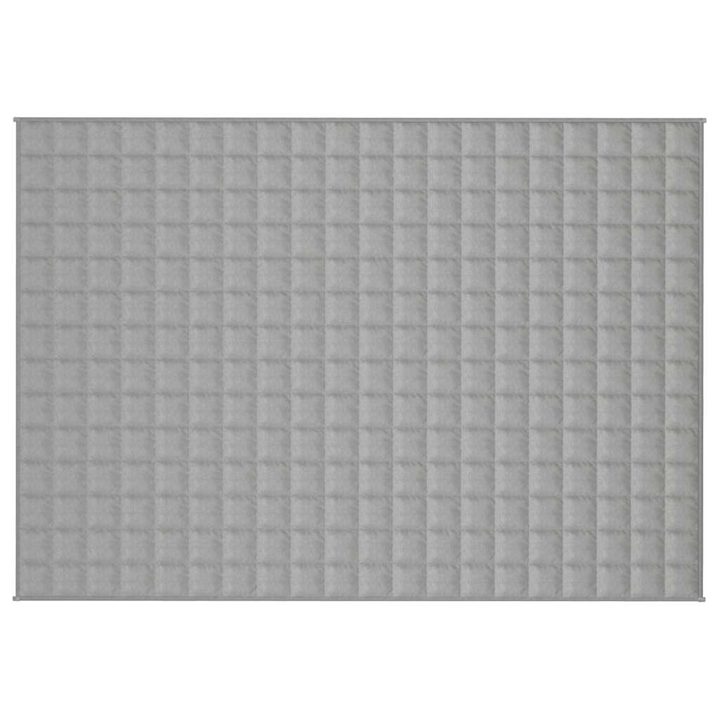 vidaXL Koc obciążeniowy, szary, 138x200 cm, 6 kg, tkanina