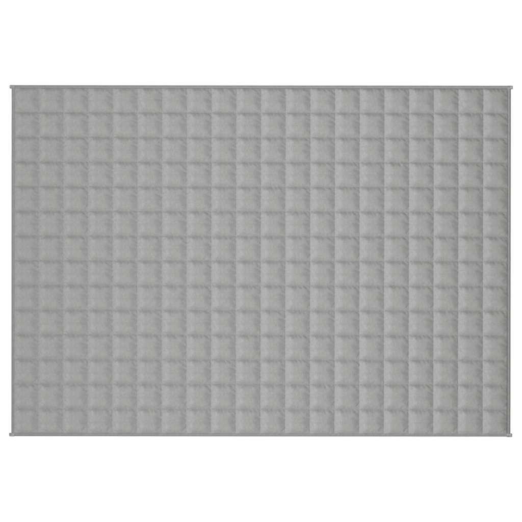 vidaXL Koc obciążeniowy, szary, 138x200 cm, 10 kg, tkanina