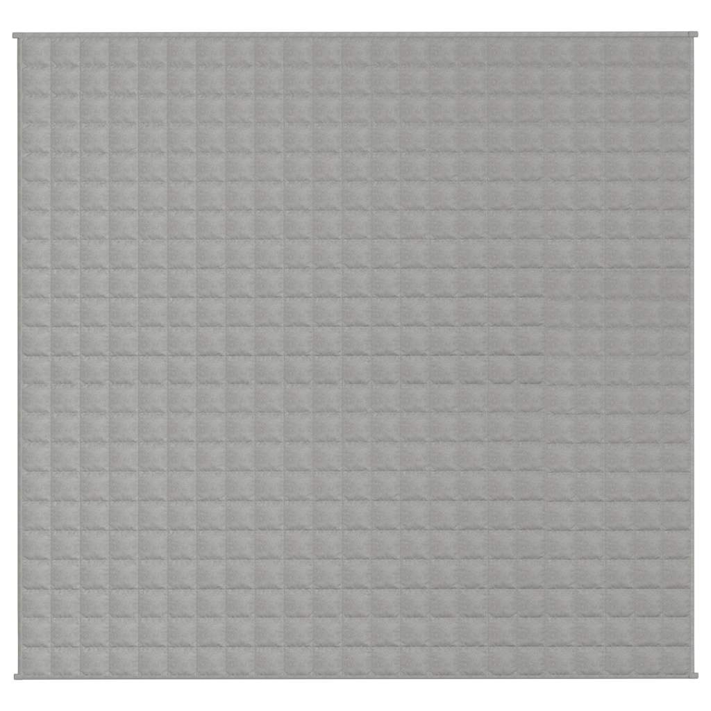 vidaXL Koc obciążeniowy, szary, 220x235 cm, 11 kg, tkanina