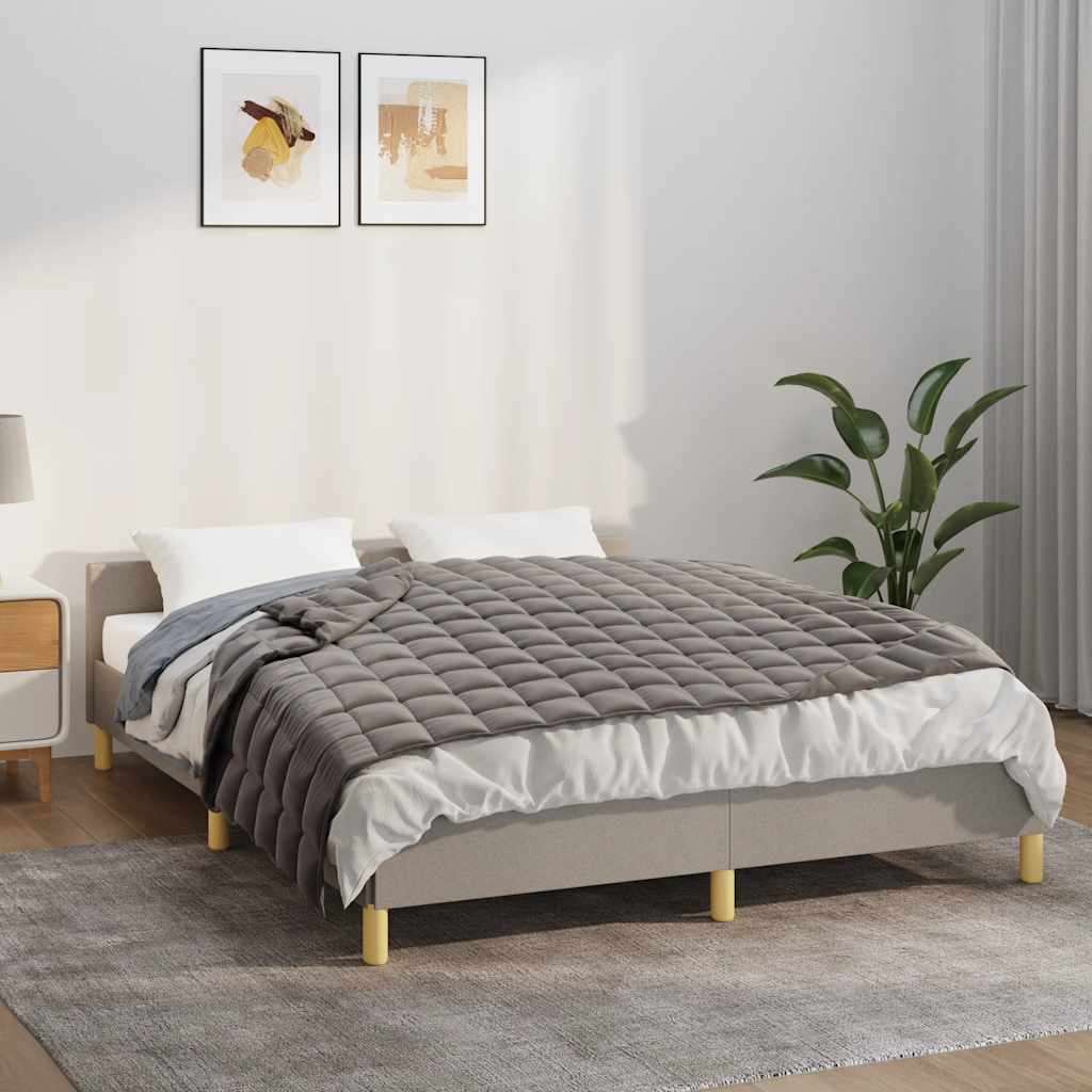 vidaXL Koc obciążeniowy, szary, 138x200 cm, 6 kg, tkanina