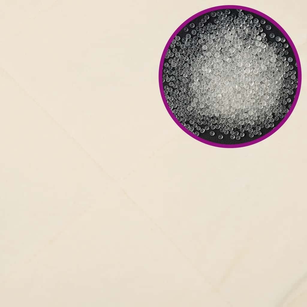 vidaXL Koc obciążeniowy, kremowy, 200x200 cm, 13 kg, tkanina
