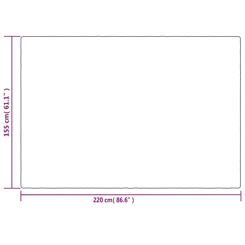 vidaXL Koc obciążeniowy z poszewką, szary, 155x220 cm, 7 kg, tkanina