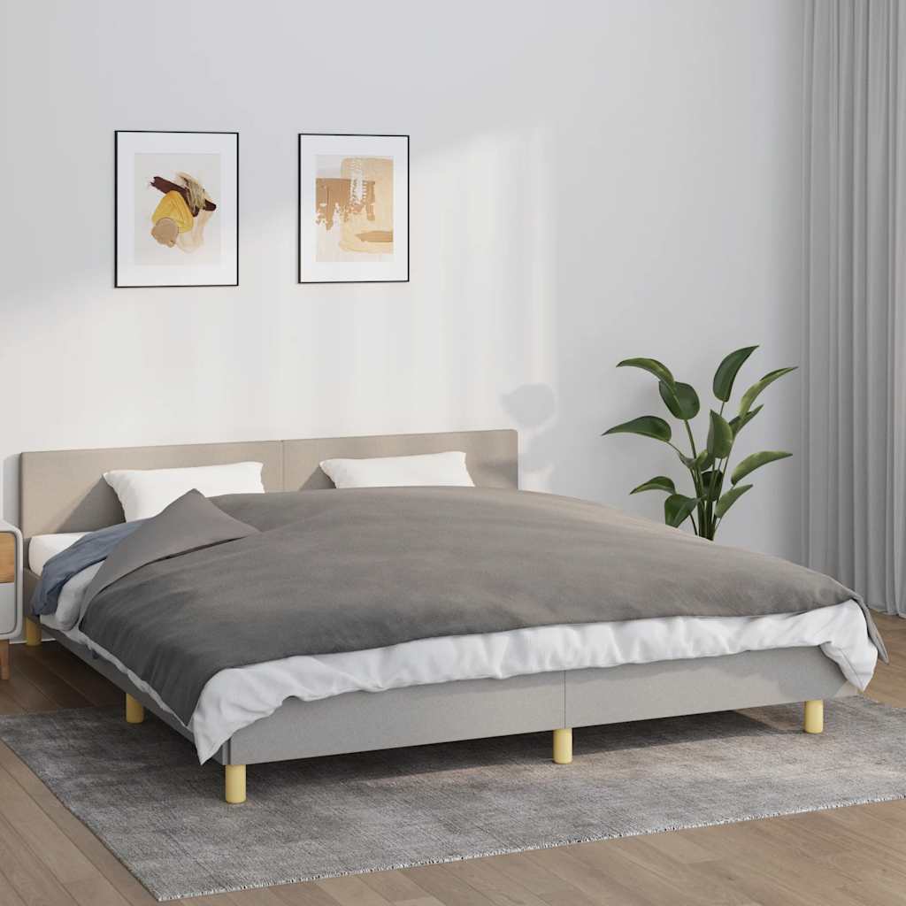 vidaXL Koc obciążeniowy z poszewką, szary, 155x220 cm, 7 kg, tkanina