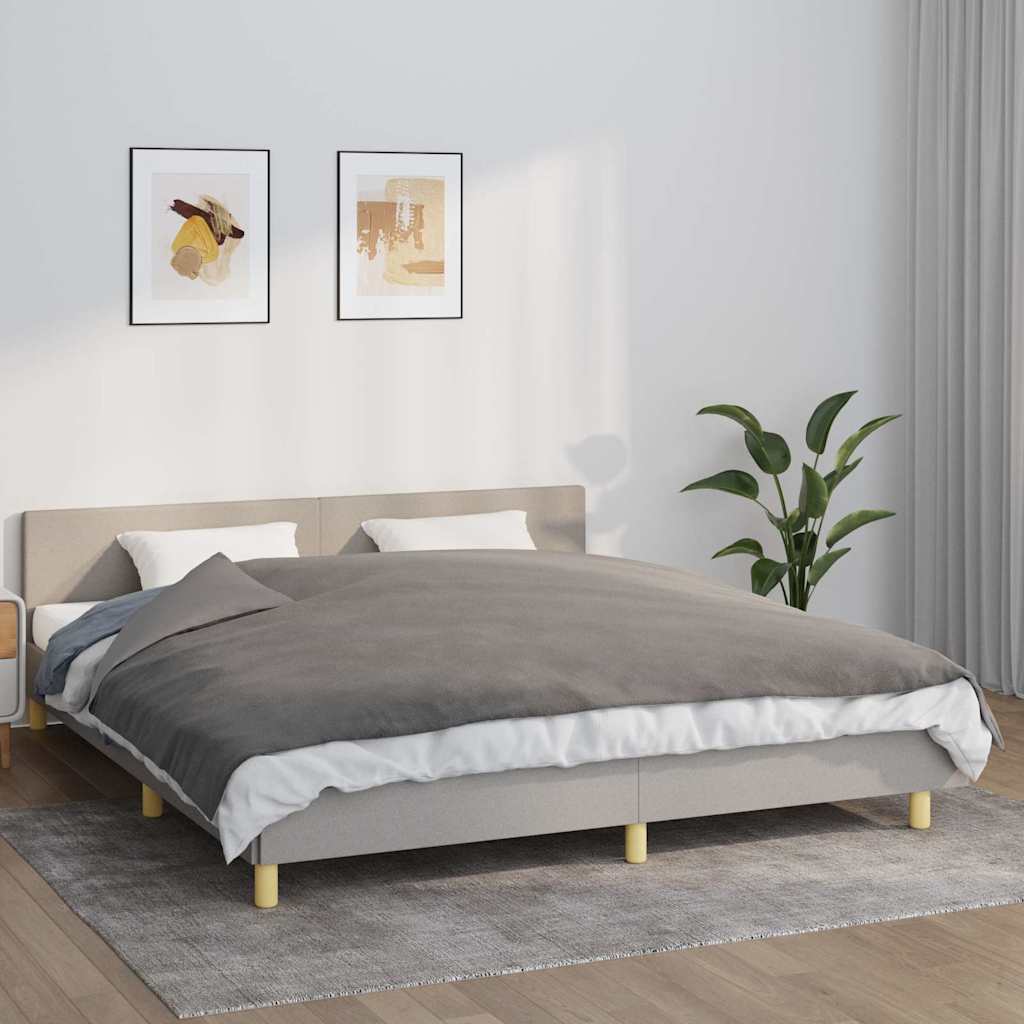 vidaXL Koc obciążeniowy z poszewką, szary, 155x220 cm, 11 kg, tkanina