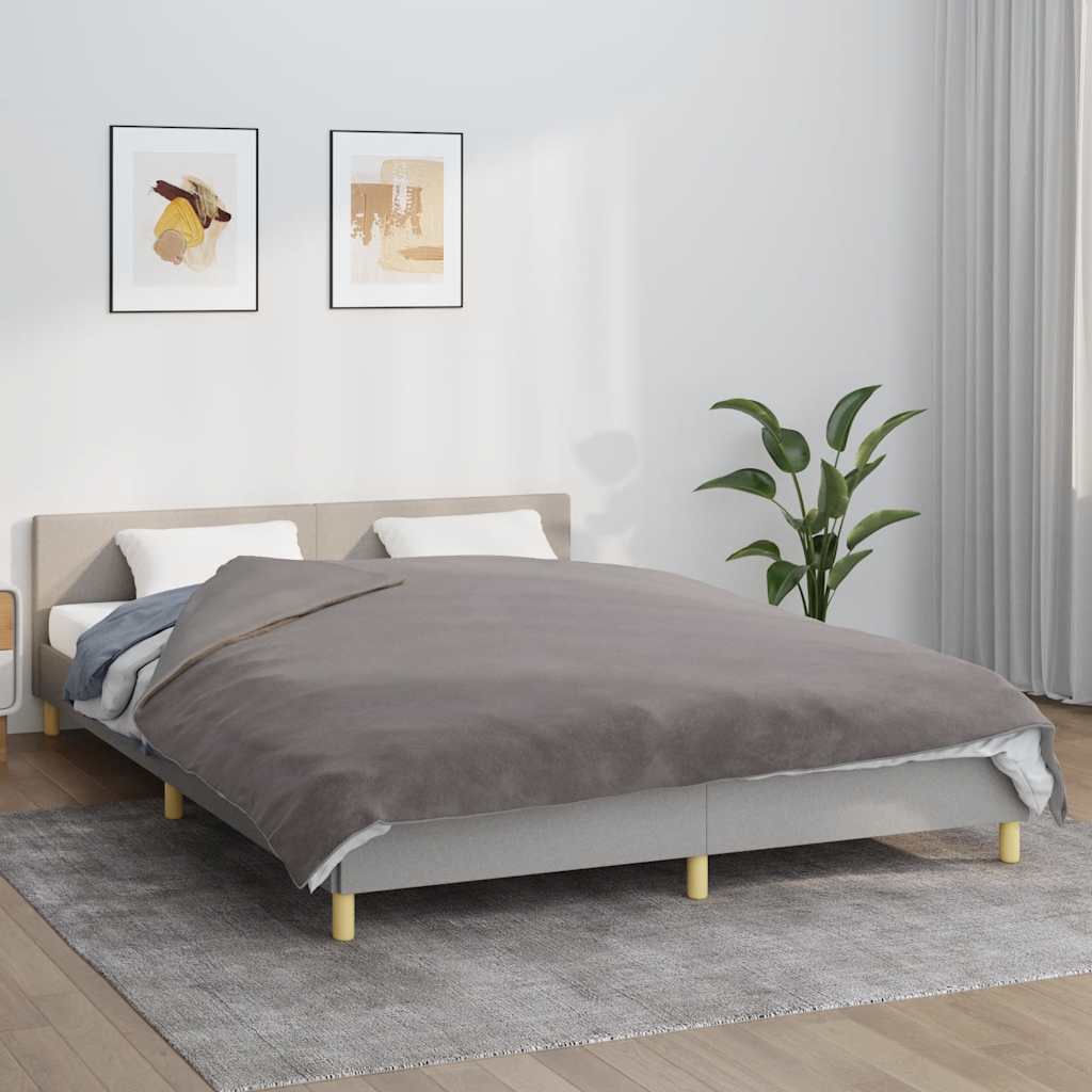 vidaXL Koc obciążeniowy z poszewką, szary, 200x200 cm, 9 kg, tkanina