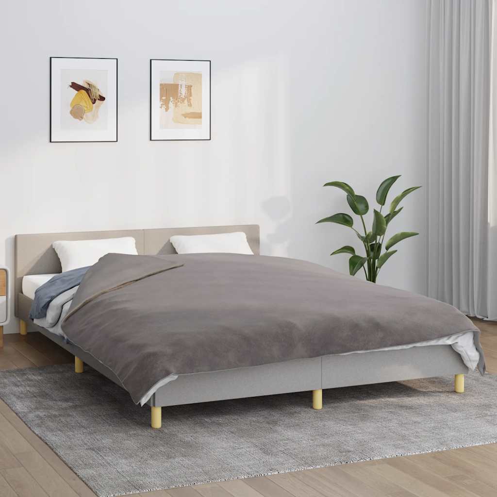 vidaXL Koc obciążeniowy z poszewką, szary, 200x225 cm, 9 kg, tkanina
