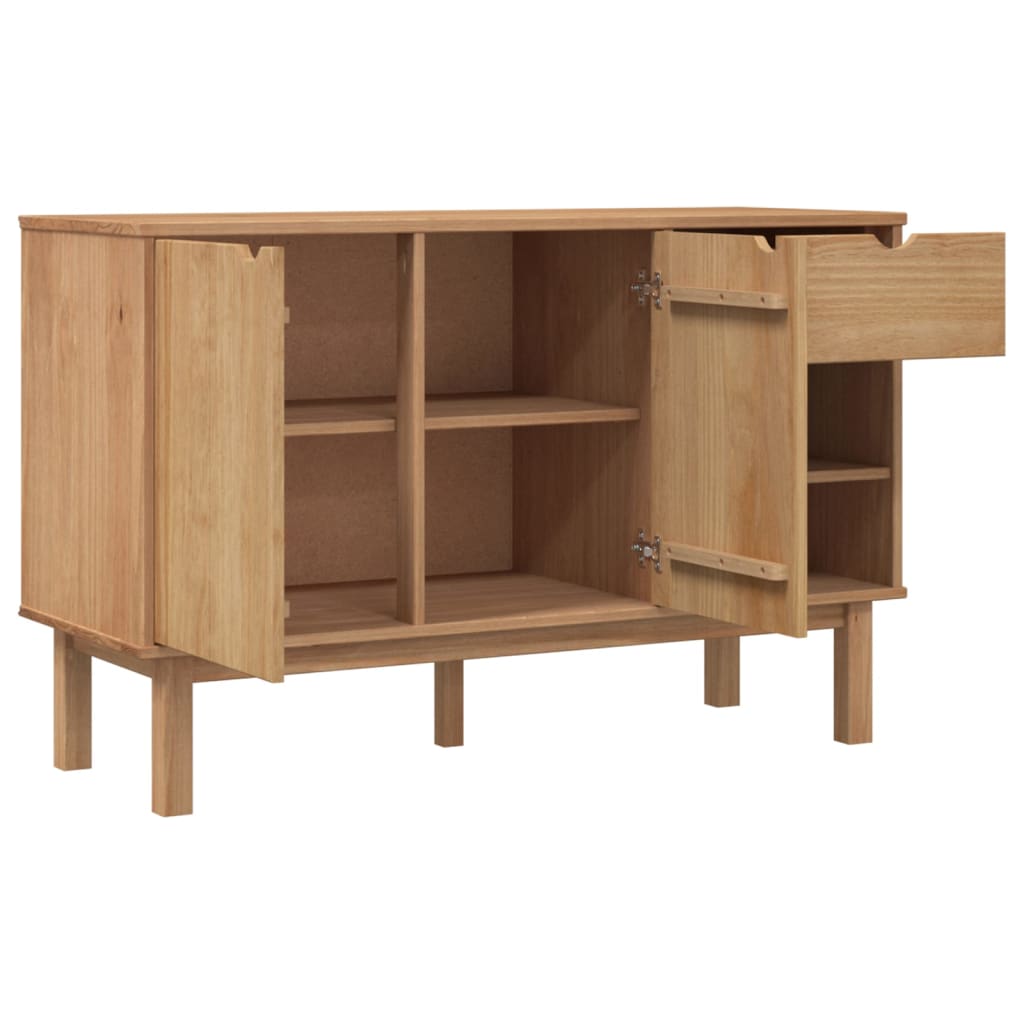 vidaXL Szafka OTTA, 114x43x73,5 cm, lita sosna