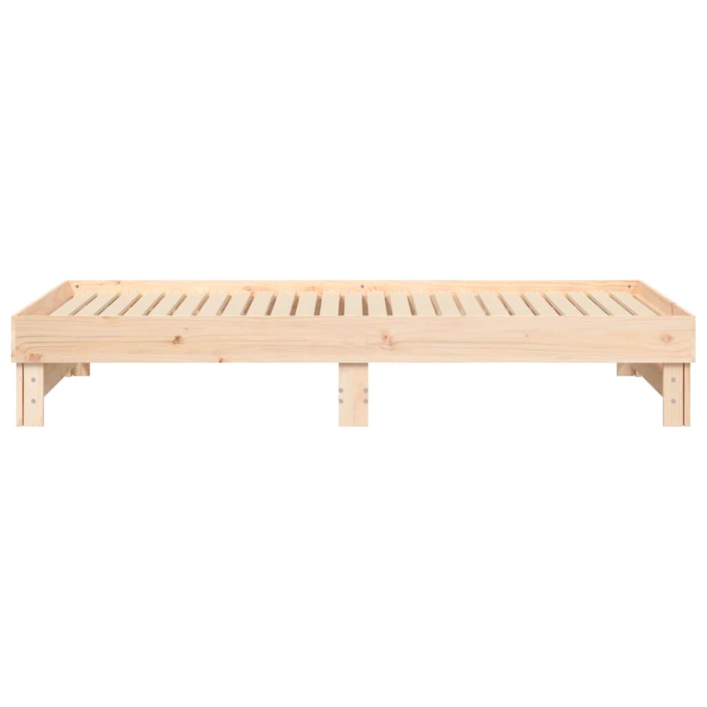 vidaXL Łóżko rozsuwane, 2x(80x200) cm, lite drewno sosnowe