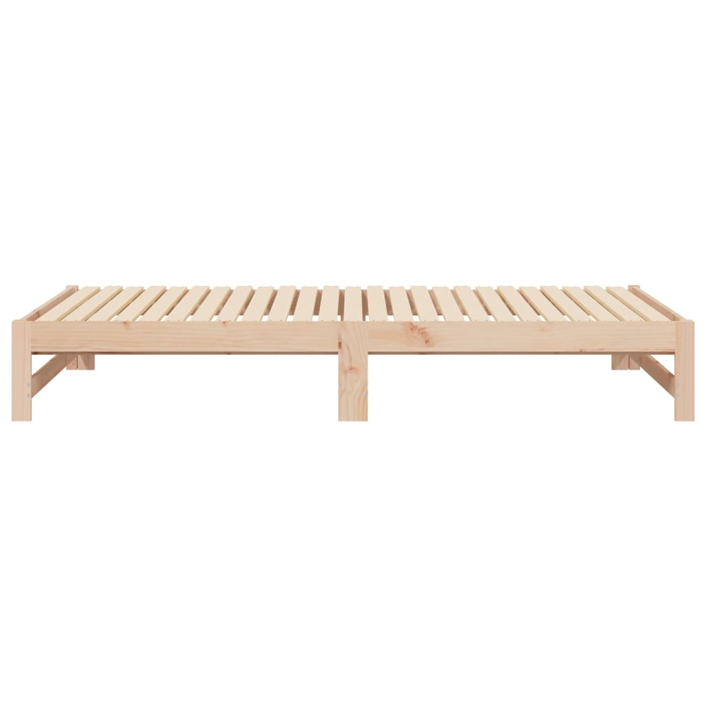 vidaXL Łóżko rozsuwane, 2x(90x200) cm, lite drewno sosnowe