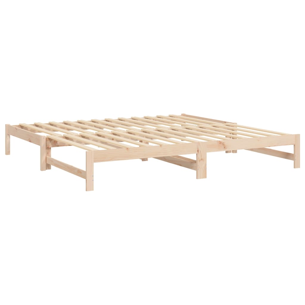 vidaXL Łóżko rozsuwane, 2x(80x200) cm, lite drewno sosnowe