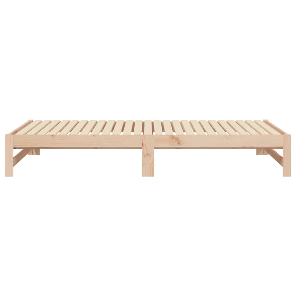 vidaXL Łóżko rozsuwane, 2x(80x200) cm, lite drewno sosnowe