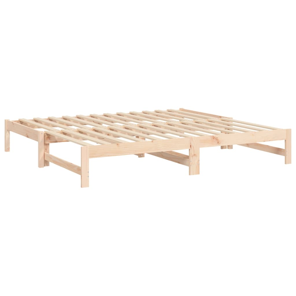 vidaXL Łóżko rozsuwane, 2x(90x190) cm, lite drewno sosnowe