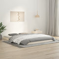 vidaXL Rama łóżka, biała, 150x200 cm, King Size, lite drewno sosnowe