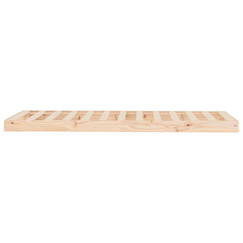 vidaXL Rama łóżka, 75x190 cm, lite drewno sosnowe