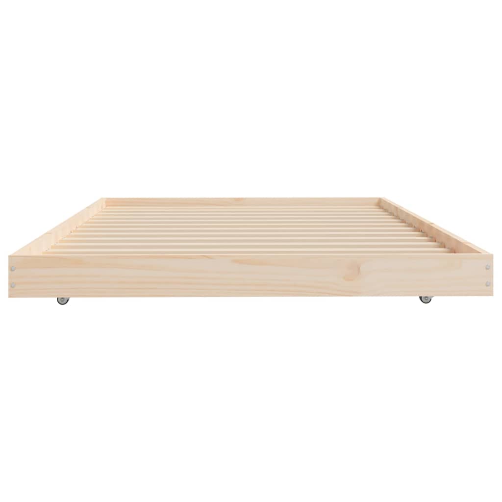 vidaXL Rama łóżka bez materaca, 100x200 cm, lite drewno sosnowe