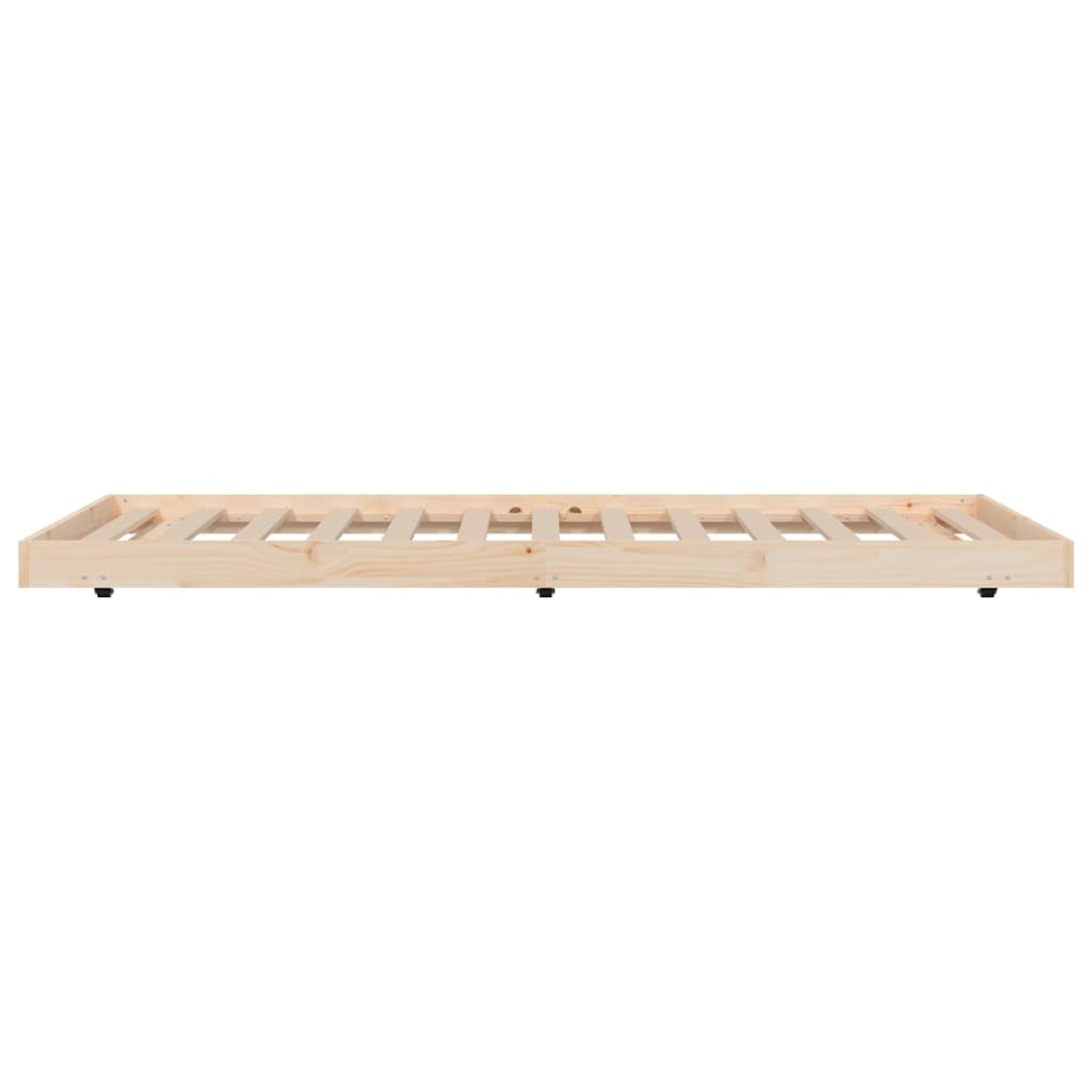 vidaXL Rama łóżka bez materaca, 90x200 cm, lite drewno sosnowe