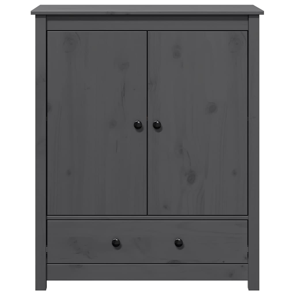 vidaXL Szafka, szara, 83x41,5x100 cm, lite drewno sosnowe