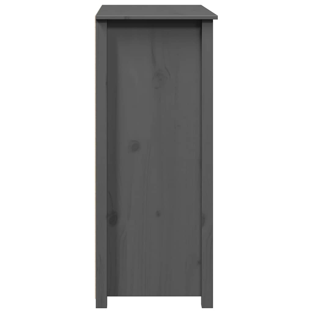 vidaXL Szafka, szara, 83x41,5x100 cm, lite drewno sosnowe