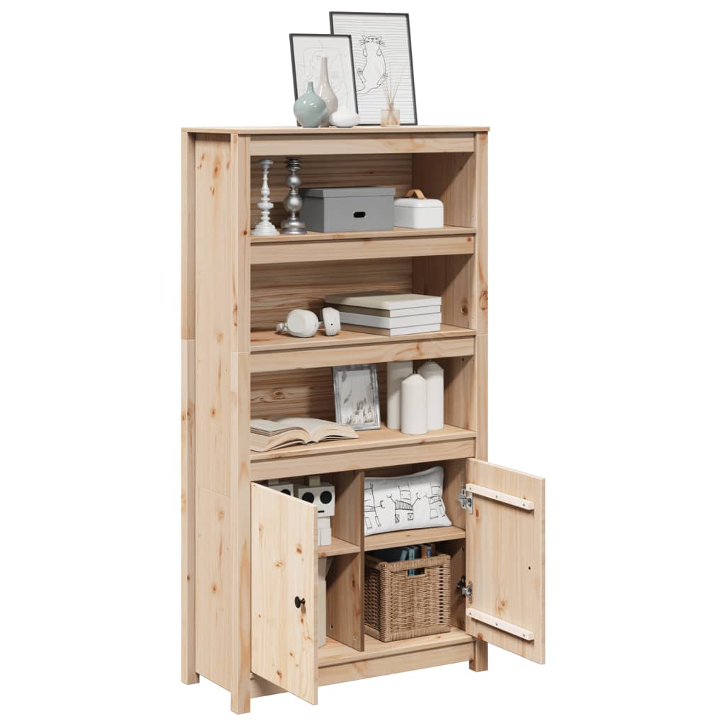 vidaXL Szafka, 80x35x154 cm, lite drewno sosnowe