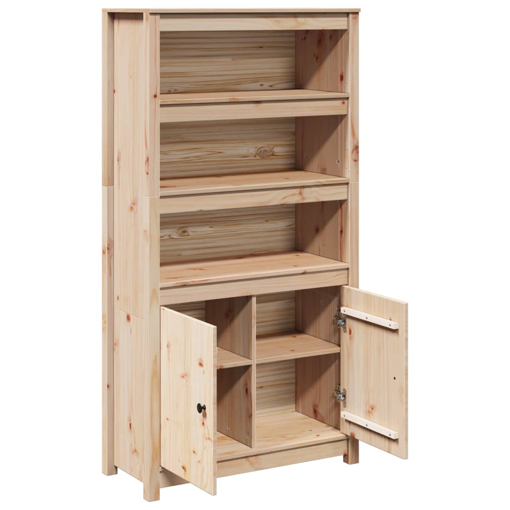 vidaXL Szafka, 80x35x154 cm, lite drewno sosnowe