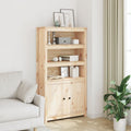 vidaXL Szafka, 80x35x154 cm, lite drewno sosnowe
