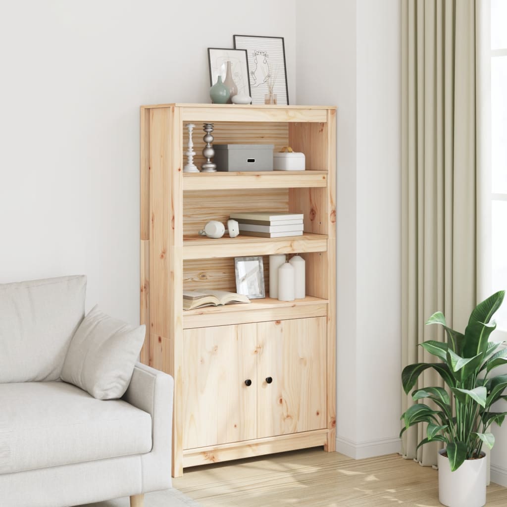 vidaXL Szafka, 80x35x154 cm, lite drewno sosnowe