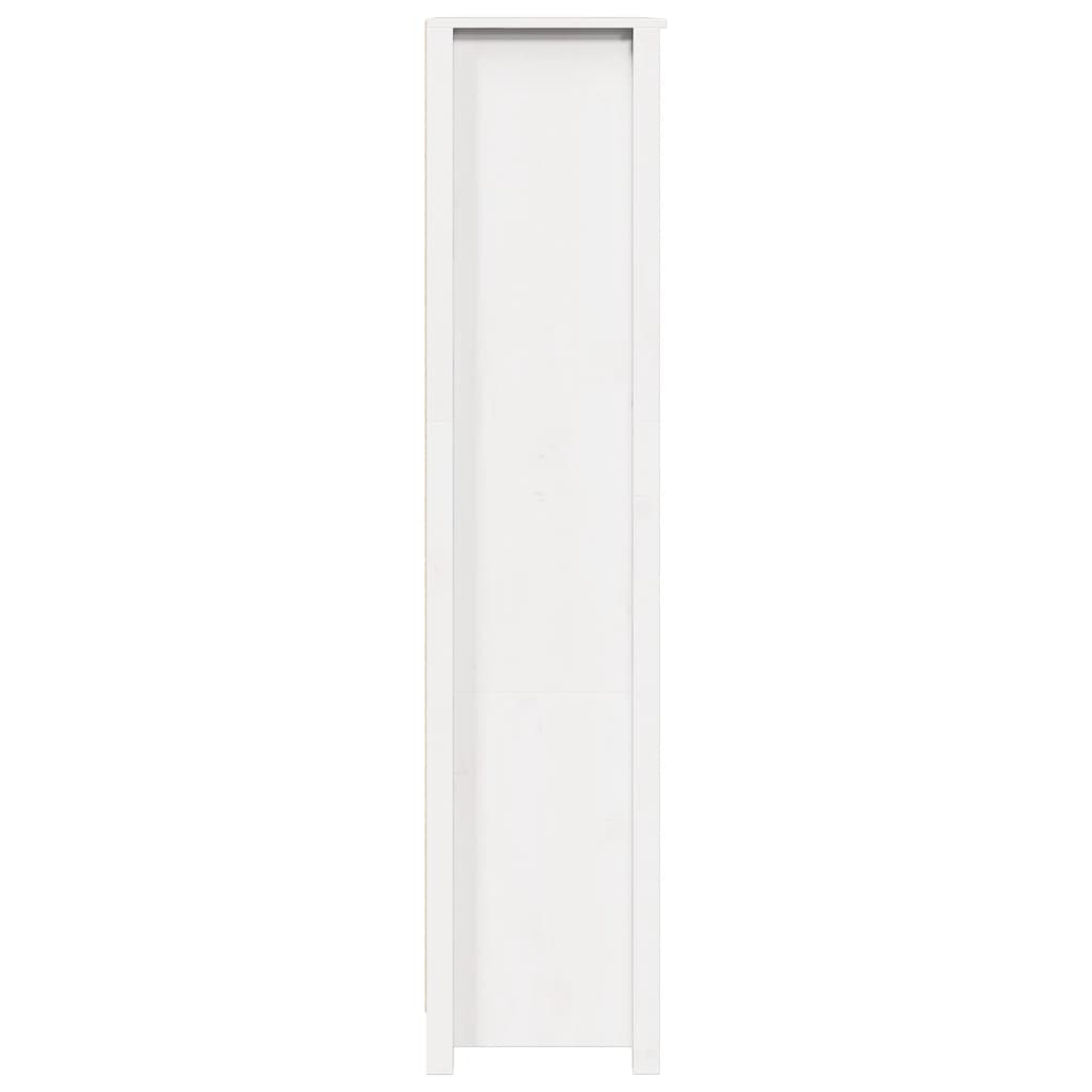 vidaXL Szafka, biała, 80x35x154 cm, lite drewno sosnowe