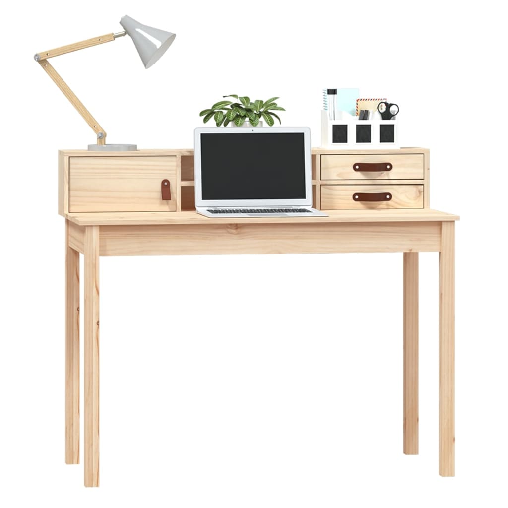 vidaXL Biurko 110x50x93 cm Drewno lite sosnowe
