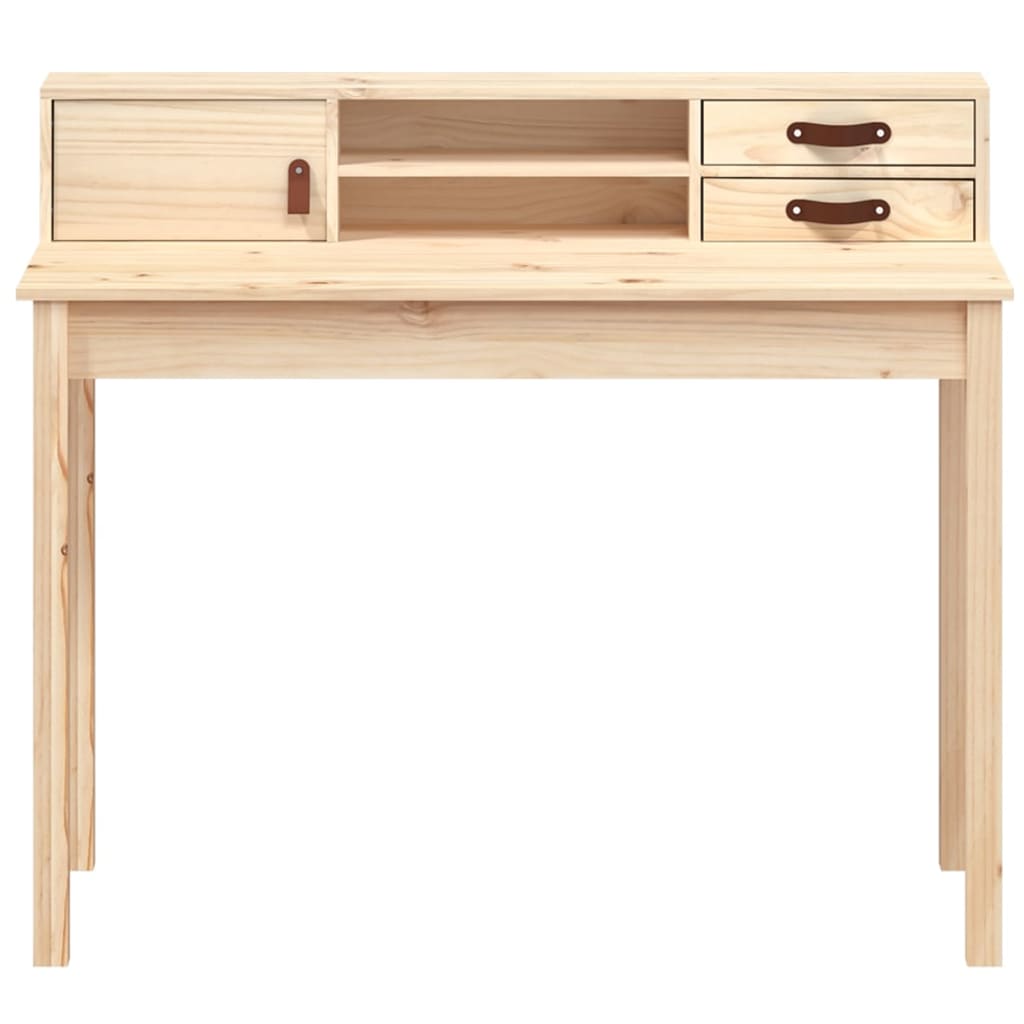 vidaXL Biurko 110x50x93 cm Drewno lite sosnowe