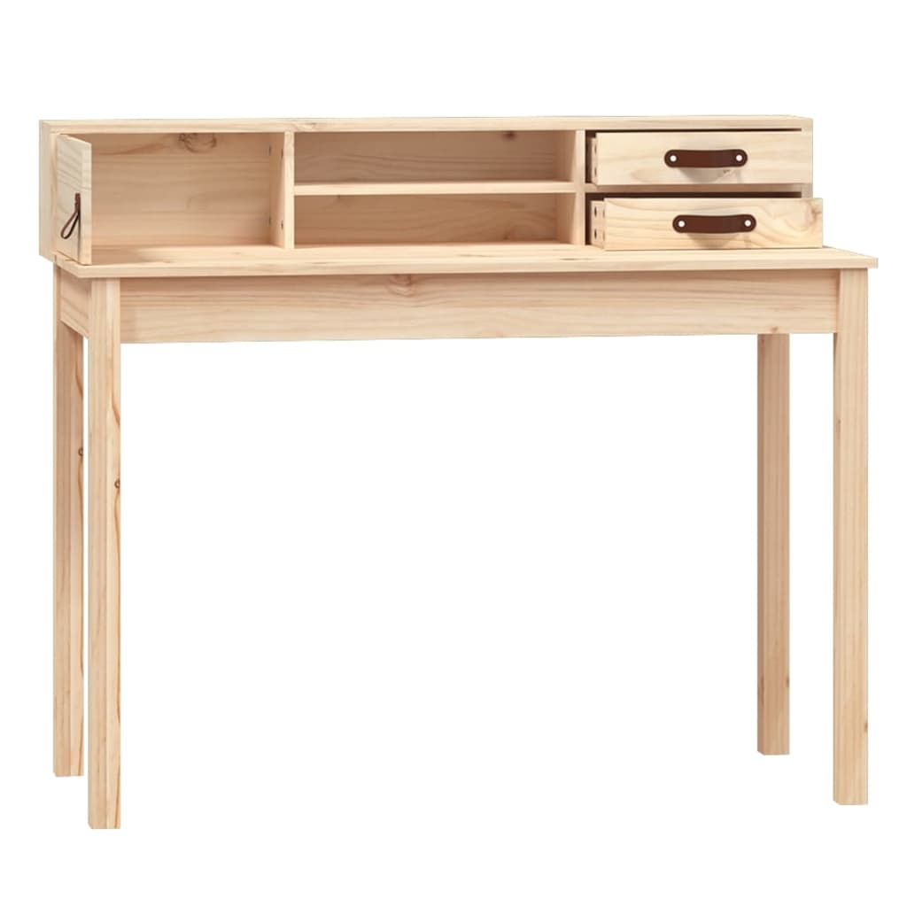 vidaXL Biurko 110x50x93 cm Drewno lite sosnowe