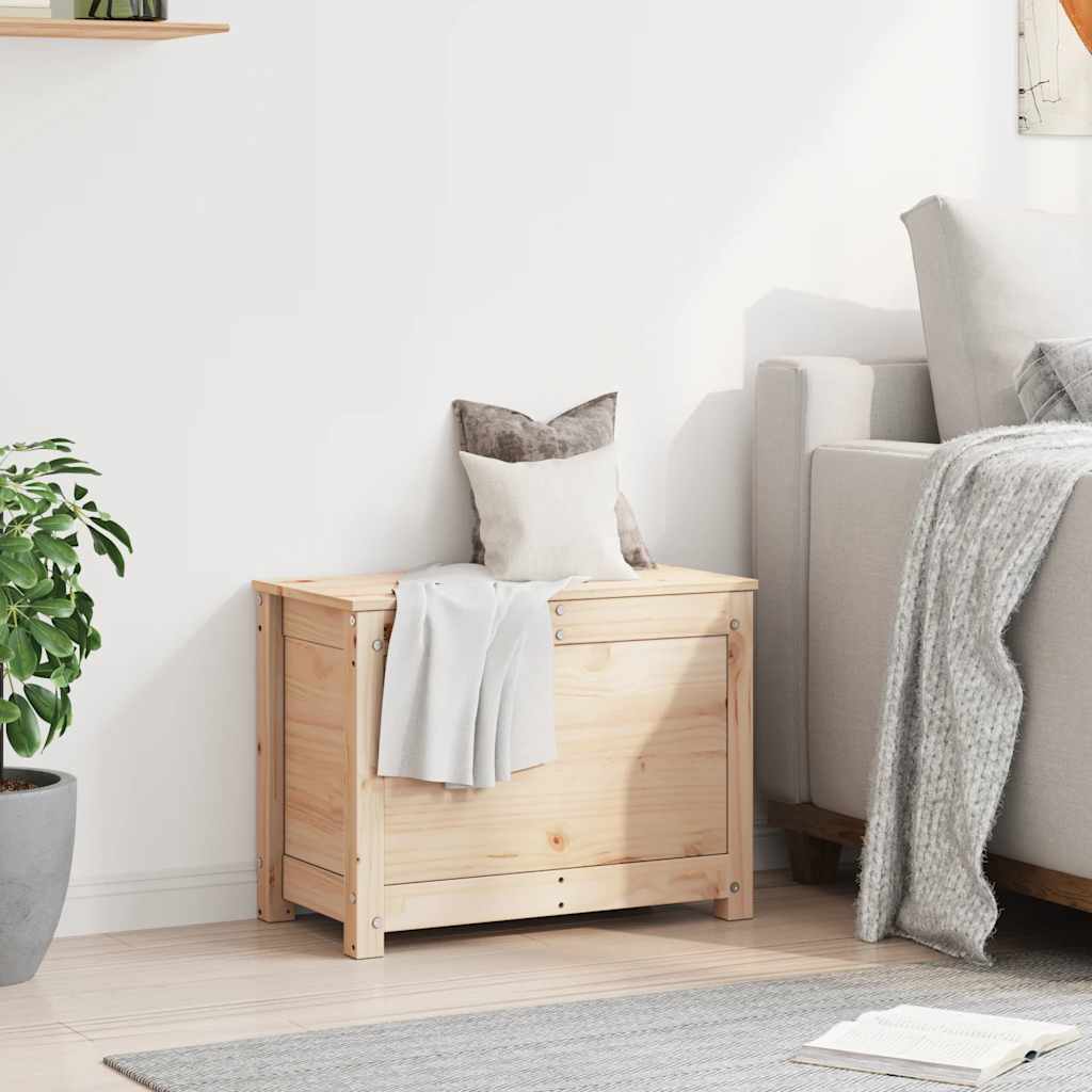 vidaXL Skrzynia do przechowywania, 110x50x45,5 cm, lita sosna